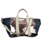 Preview: ITAL. LARGE SHOPPER JEANS BAG WITH PAIRED AND LEATHER MIX SHJ 309